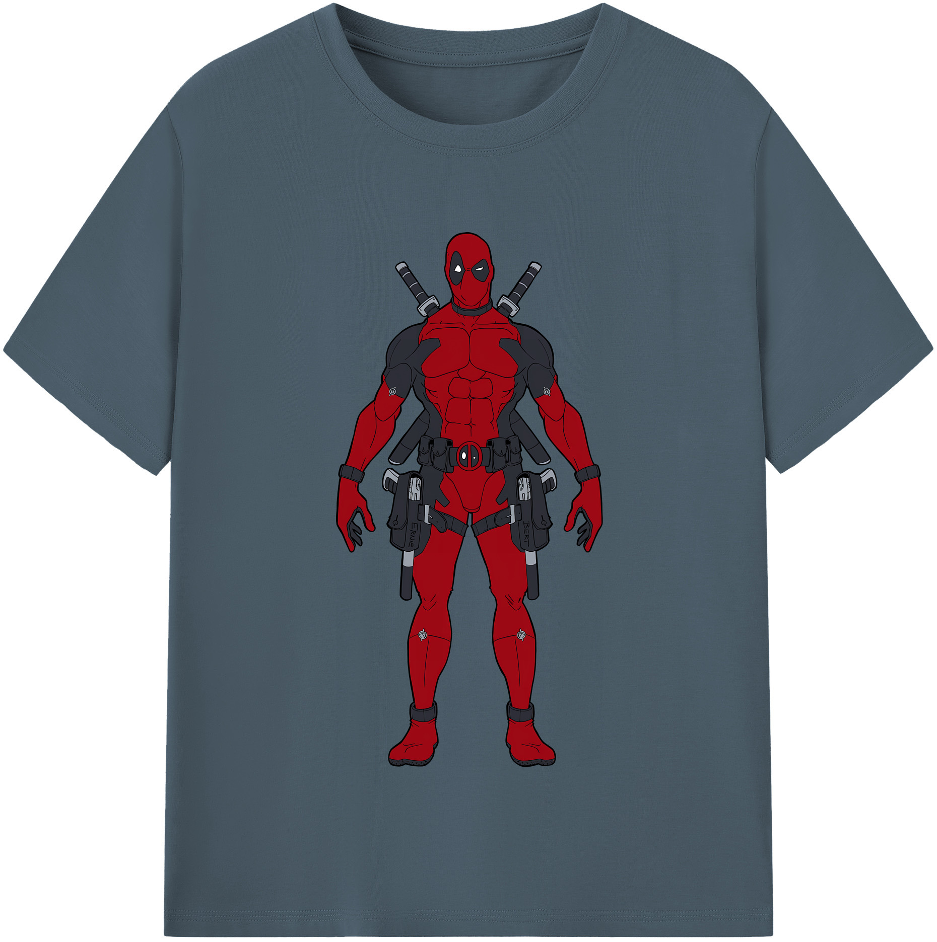 （画像用） Deadpool デッドプール 綿100％半袖Tシャツ（フロントプリント）